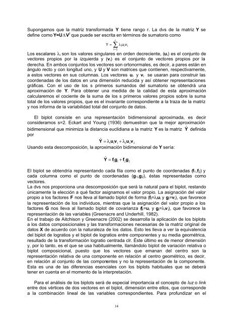 Experiencia del estudio geoestadístico de composición química de ...