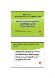 „Angestelltentag“ am 5. Oktober 2012 - PTK Bayern