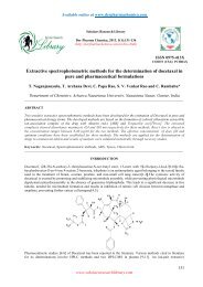 Extractive spectrophotometric methods for the determination of ...