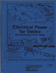 Electrical Power for Valdez and the Copper River Basin-1981