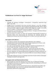 Publikationen von Prof. Dr. Holger Eschmann - Theologische ...