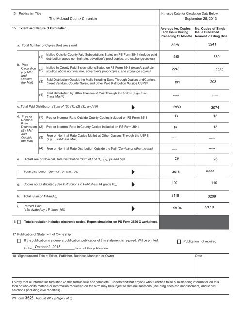 Statement of Ownership, Management, and Circulation (All ...