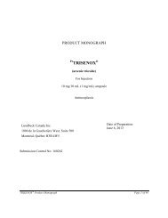 [Product Monograph Template - Standard] - Lundbeck