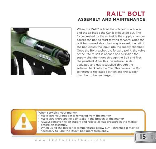 2011 Proto Rail Paintball Gun Service Manual - Wolfpack Paintball ...