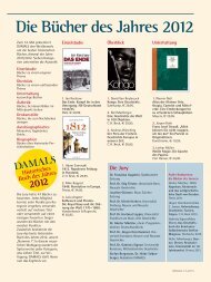 Die Bücher des Jahres 2012 - Damals
