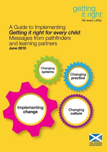 A Guide to Implementing Getting it right for every child: Messages ...