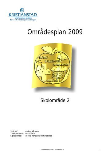 OmrÃ¥desplan 2009 - Buf - Kristianstad