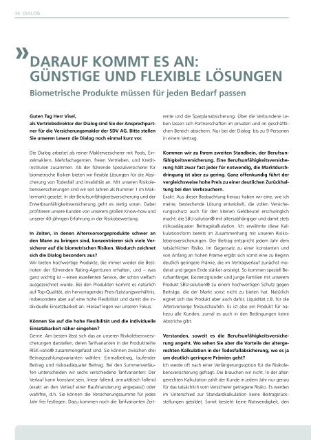 SDV AG 03/2012 - Dialog Lebensversicherungs-AG