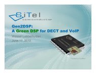 Gen2DSP: A Green DSP for DECT and VoIP - Hardware Conference