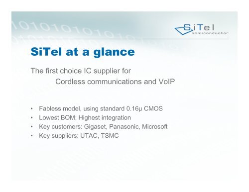 Gen2DSP: A Green DSP for DECT and VoIP - Hardware Conference