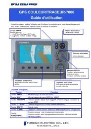 GPS COULEUR/TRACEUR-7000 Guide d'utilisation - Furuno