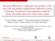 Individual differences in replicated multi-product 2-AFC data with ...