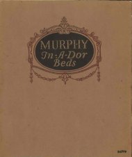Murphy In-A-Dor Beds - 1925