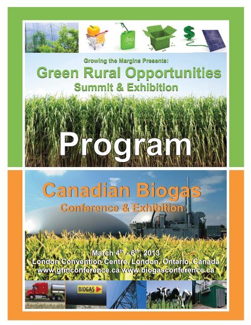 Download Conference Program - Green Rural Opportunities Summit | Poster
