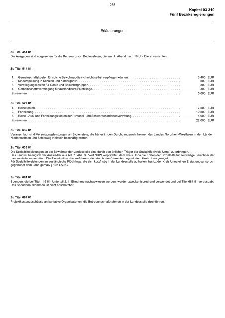 03.310 - Finanzministerium NRW