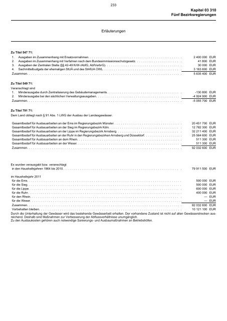 03.310 - Finanzministerium NRW