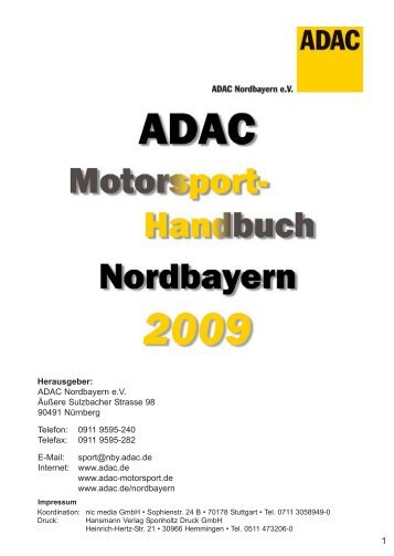 Herausgeber: ADAC Nordbayern e.V. Äußere ... - beim 1.WSC Fürth