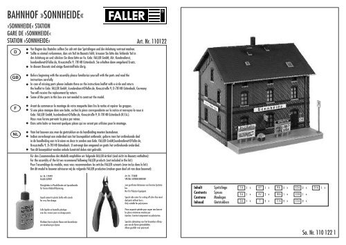 BAHNHOF »SONNHEIDE« - Euro Rail Hobbies & More