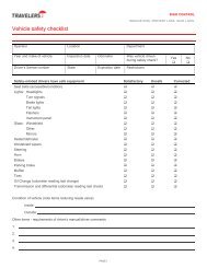 Vehicle Safety Checklist - Travelers Insurance