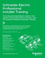 Schneider Electric Professional Installer Training - Xantrex