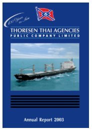 management & shareholders - Thoresen Thai Agencies PCL