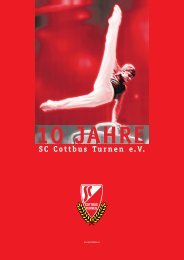 10 Jahren - SC Cottbus Turnen e.V.