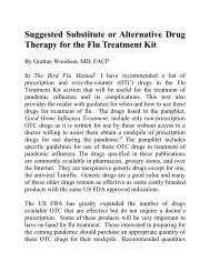 Suggested Substitution or Alternative Drug Therapy for Flu ...