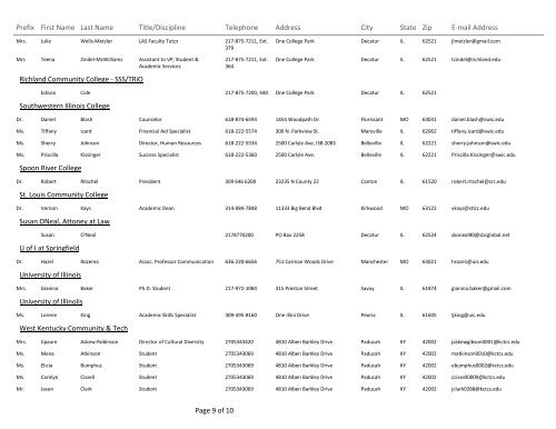 Download the Conference Participant List for 2011 - 2013 Diversity ...