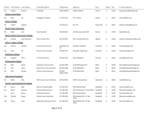 Download the Conference Participant List for 2011 - 2013 Diversity ...