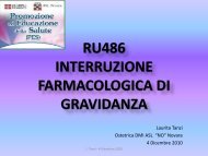 ru486 interruzione farmacologica di gravidanza - ASL 13 Novara