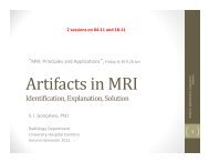 Artifacts in MRI