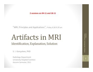 Artifacts in MRI