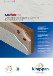 Kooltherm K5 EWB Dutch 2009 - Kingspan Insulation