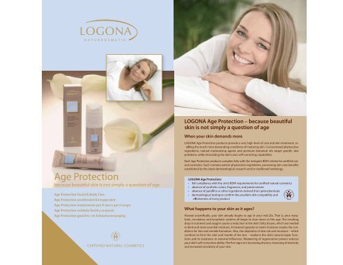 LOGONA Age Protection – Because Beautiful Skin Is Not