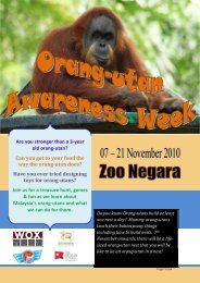 Are you stronger than a 3-year old orang-utan? Can ... - Zoo Negara