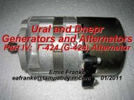 Ural and Dnepr Generators and Alternators - Good Karma Productions