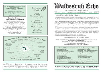 Whisky-Gericht - Hotel Waldesruh & Restaurant Pichlers