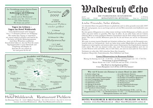 Whisky-Gericht - Hotel Waldesruh & Restaurant Pichlers