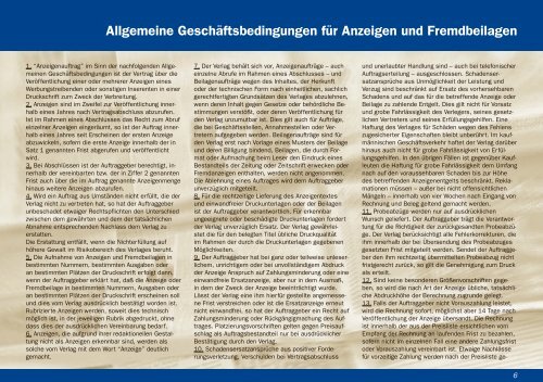 Auflage Gesamtdruckauflage: 30.000 Verteilgebiet - News-Verlag