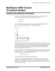 Multifactor RSM Tutorial (D-optimal design) - Statease.info