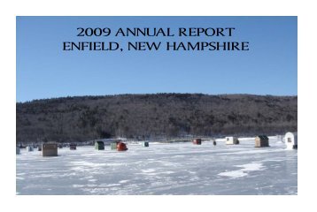 2009 ANNUAL REPORT ENFIELD, NEW ... - Town of Enfield