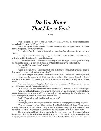 Do You Know That I Love You? - Roeder, Mark