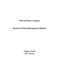 Park and Ride in Calgary - Review of Parking ... - Calgary Transit