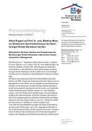 Pressemitteilung - Katholisches Klinikum Koblenz
