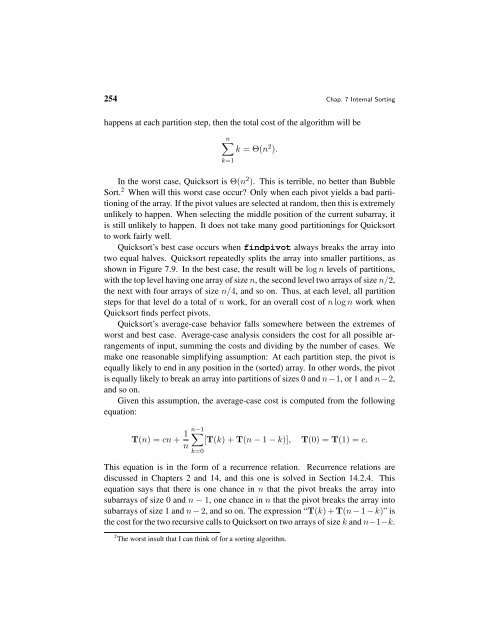 A Practical Introduction to Data Structures and Algorithm Analysis