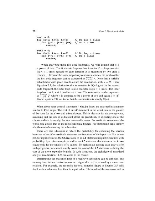 A Practical Introduction to Data Structures and Algorithm Analysis