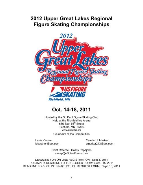 2012 Upper Great Lakes Regional Figure ... - US Figure Skating