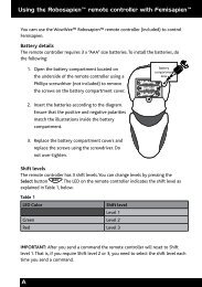 A Using the Robosapienâ¢ remote controller with ... - WowWee