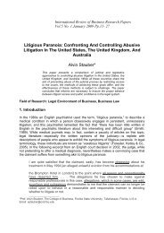 Litigious Paranoia: Confronting And Controlling Abusive Litigation In ...