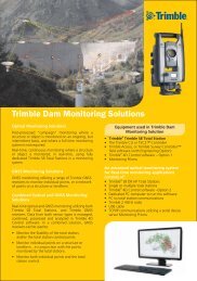 Trimble Dam Monitoring Solutions